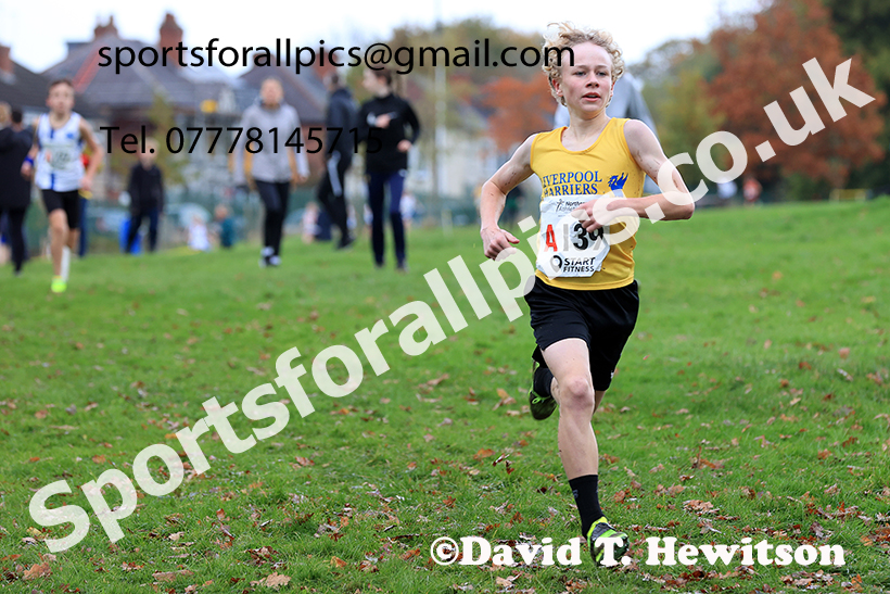 Boys under-13s, 2024 Northern Cross Country Relays, Graves Park, Sheffield.   Photo: David T. Hewitson/Sports for All Pics